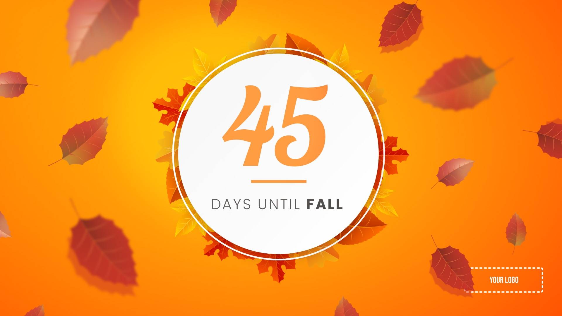 Fall Countdown Digital Signage Template